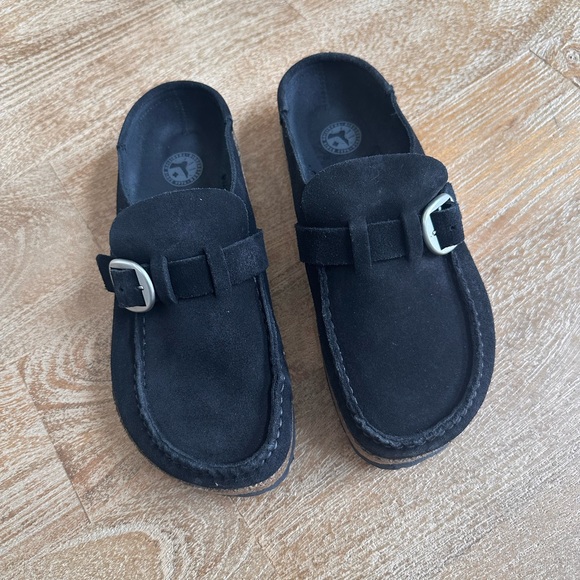 Birkenstock Shoes - Birkenstock Buckley Shearling Suede Leather Women's 7